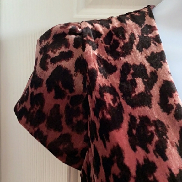 NWOT J.Crew Drapey Velvet Cheatah Dress - Picture 8 of 12